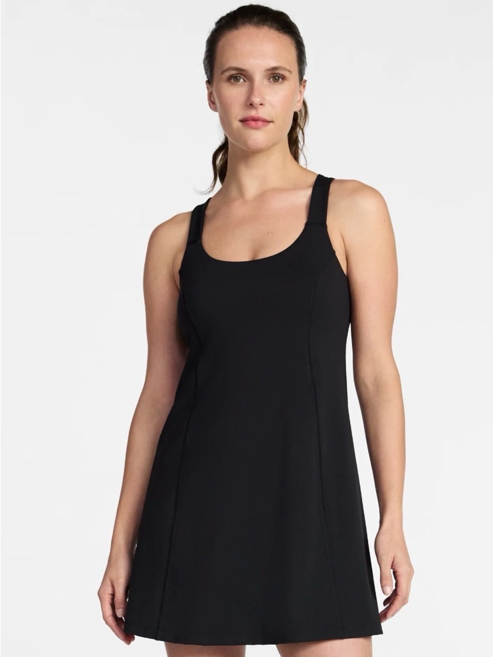 Avia Black Twist Back Athletic Dress Size XL